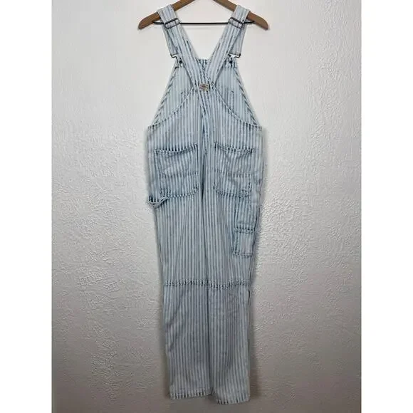 Faherty Women's Topsail Stripe Overall Straight Leg Size Small - Picture 5 of 7